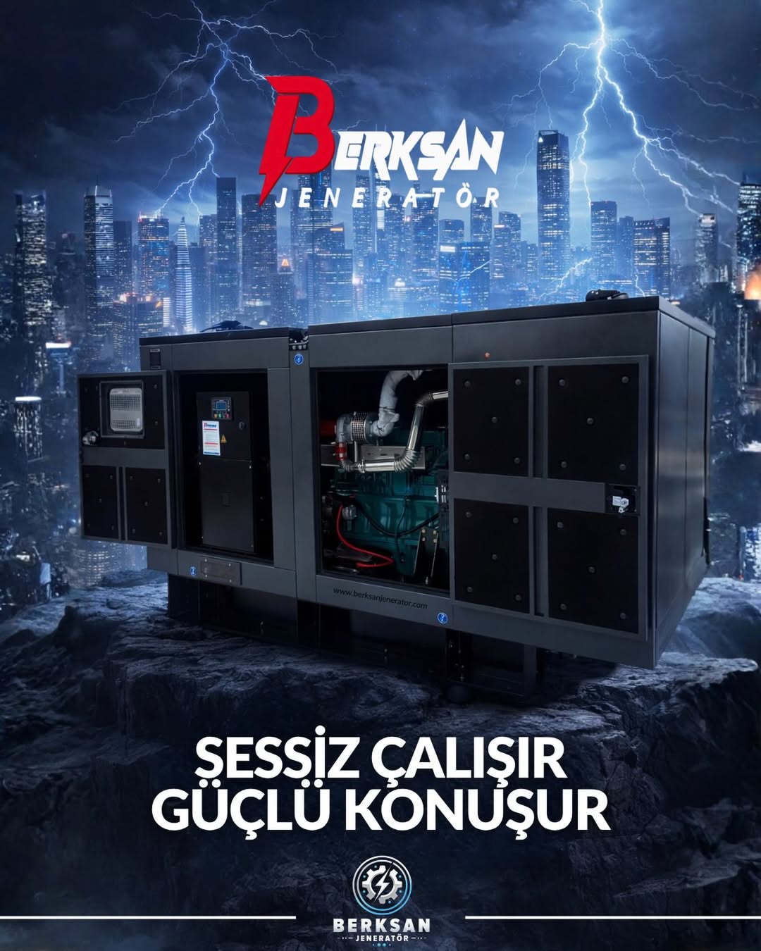 Berksan jeneratör sahada